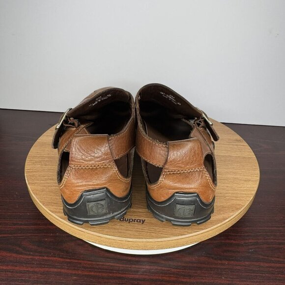 Cole‎ Haan Brown Leather Fisherman Sandals Shoes Buckle Vibram Soles Size 9 Men - Picture 4 of 7